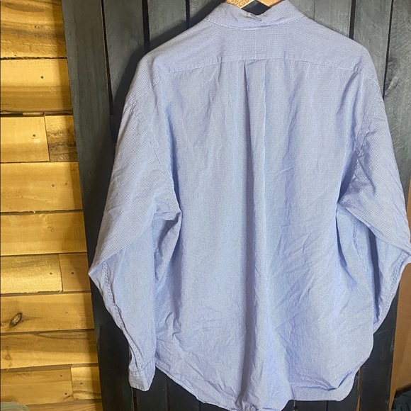 Polo Ralph Lauren Blake Light Blue checked Oxford button down Shirt XL cotton - Picture 5 of 5